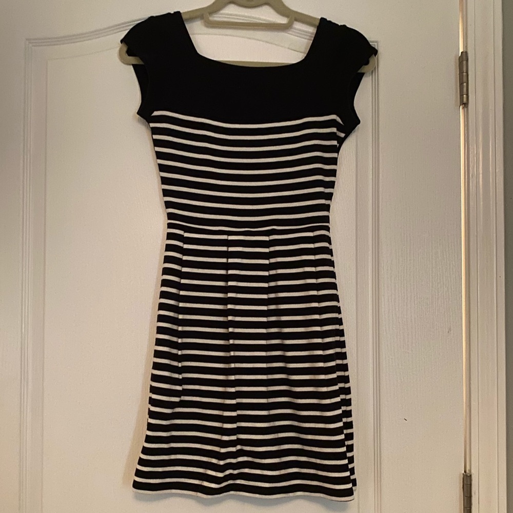 Navy stripe dress
